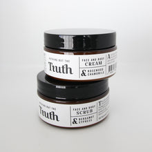 Load image into Gallery viewer, 100gm Face + Body Scrub | Face + Body Cream | 2 large Tealight Candles