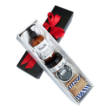 Load image into Gallery viewer, Beer Bar Sports Gift Pack | Feisty Chilli & Magnesium Muscle Balm | Grapefruit & Cedarwood Face & Body Lotion | Bergamot & Cypress Face & Body Scrub | Sweet Nola Beer Bar - Truth Cosmetics