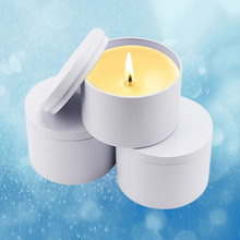 Load image into Gallery viewer, 6oz Soy Candle in White Tin Special $5 with Purchase of $99 + Use Code WHITECANDLE at Check Out
