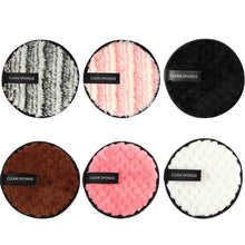 Load image into Gallery viewer, Truth Cosmetics eco-friendly makeup remover mitt set of six round microfiber pads in assorted colors
