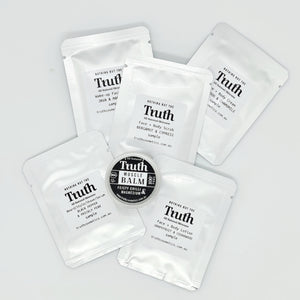 Try Our Premium Organic, Age Defence and Grooming Sample Kit, FREE. - Truth Cosmetics