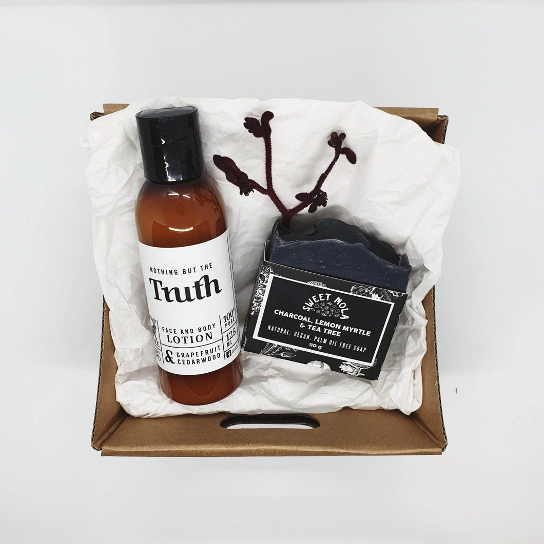 Grapefruit & Cedarwood Face & Body Lotion | Sweet Nola Vegan Palm Free Soap | Gift Pack - Truth Cosmetics